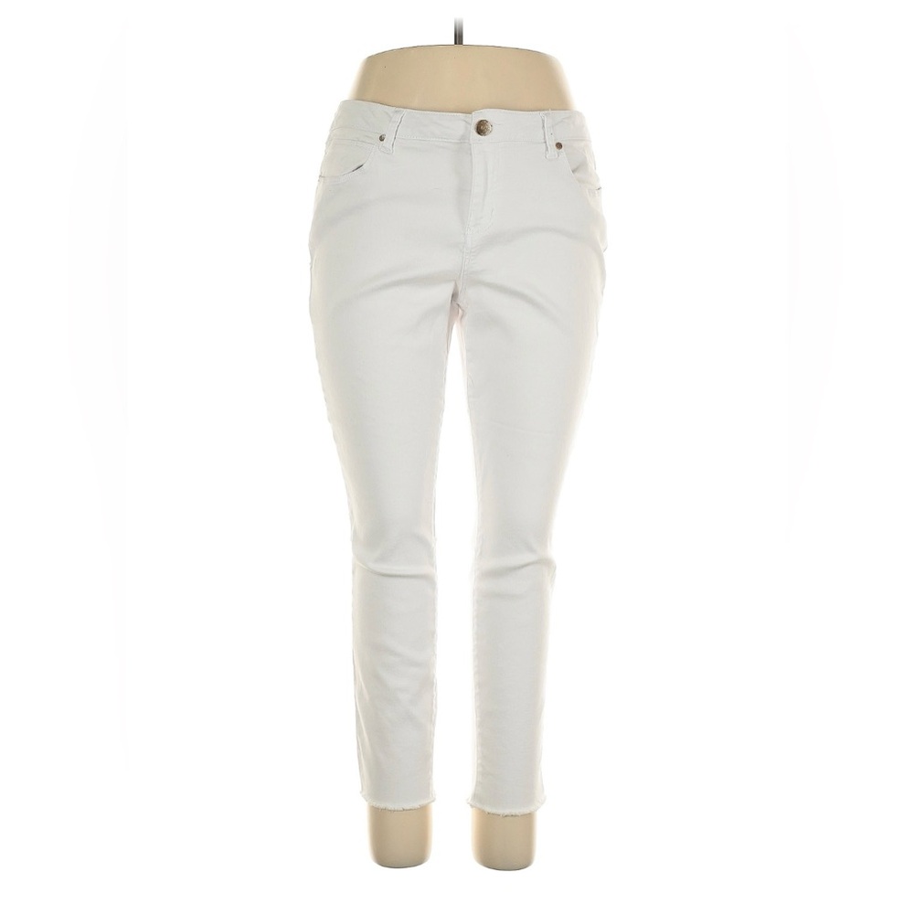 🔜 
1822 Denim White Skinny Jeans Mid-Rise Stretch